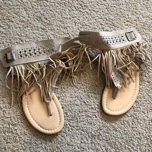 Fringe sandals